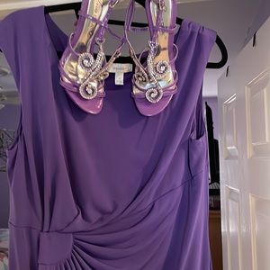 Bundling purple shoes and purple dress